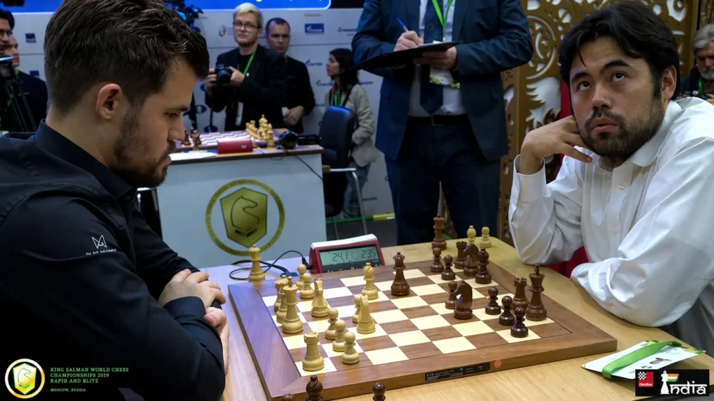 Chess tournament in progress, Moscow 2019