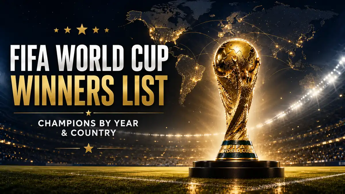 FIFA World Cup Winners List (1930–2022) – Champions by Year & Country