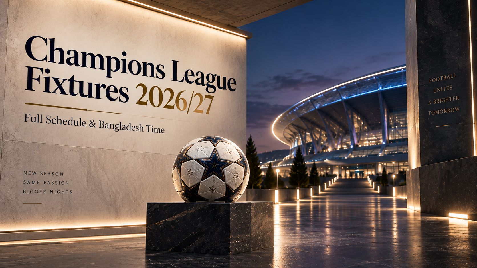 Champions League Fixtures 202627 Full Schedule & Bangladesh Time