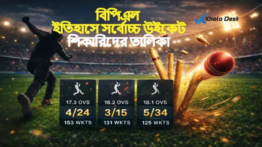 বিপিএল ইতিহাসে সর্বোচ্চ উইকেট শিকারিদের তালিকা