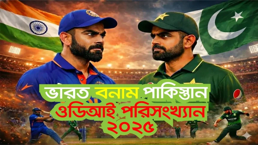 ভারত বনাম পাকিস্তান ওডিআই পরিসংখ্যান