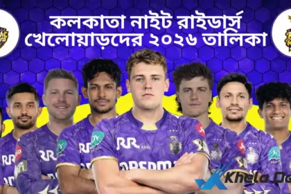 কলকাতা নাইট রাইডার্স খেলোয়াড়দের ২০২৬ তালিকা