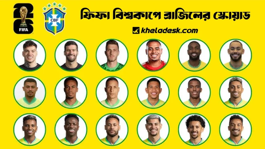 ফিফা বিশ্বকাপে ব্রাজিলের স্কোয়াড
