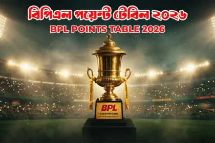 বিপিএল পয়েন্ট টেবিল ২০২৬ BPL Points Table 2026