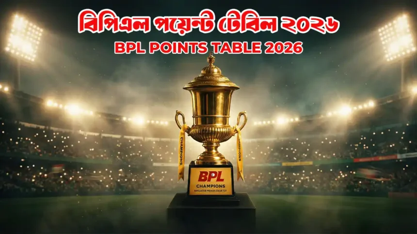 বিপিএল পয়েন্ট টেবিল ২০২৬ BPL Points Table 2026