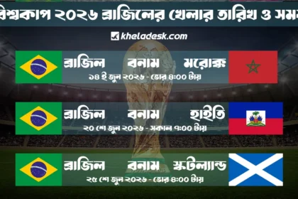 ব্রাজিলের খেলা কবে ফিফা বিশ্বকাপ ২০২৬