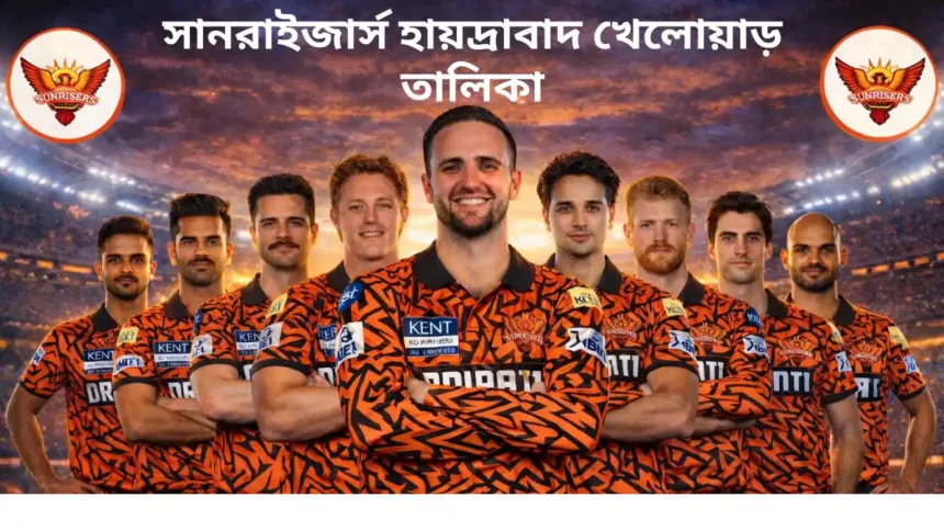 সানরাইজার্স হায়দ্রাবাদ খেলোয়াড় তালিকা ২০২৬