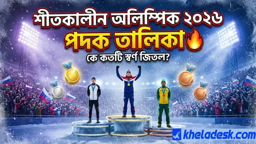 শীতকালীন অলিম্পিক ২০২৬ পদক তালিকা: কে কতটি স্বর্ণ জিতল?