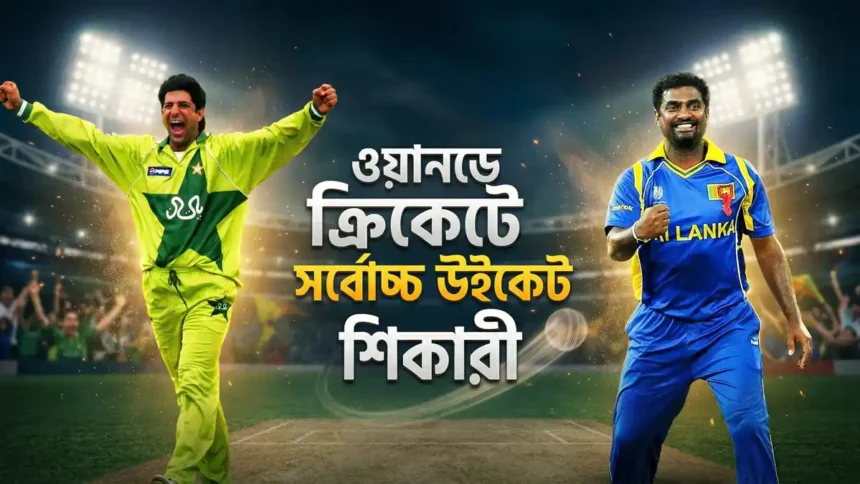 ওয়ানডে ক্রিকেটে সর্বোচ্চ উইকেট শিকারী