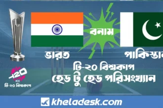 ভারত বনাম পাকিস্তান টি-২০ বিশ্বকাপ হেড টু হেড পরিসংখ্যান