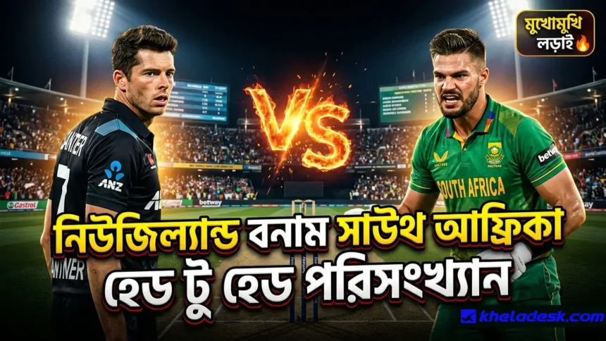 নিউজিল্যান্ড বনাম সাউথ আফ্রিকা হেড টু হেড পরিসংখ্যান ২০২৬ 