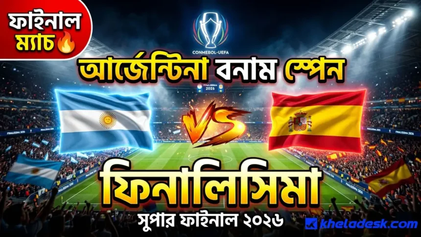 আর্জেন্টিনা বনাম স্পেন ফিনালিসিমা কবে