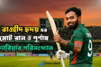 তাওহীদ হৃদয় এর মোট রান ও পূর্ণাঙ্গ ক্যারিয়ার পরিসংখ্যান