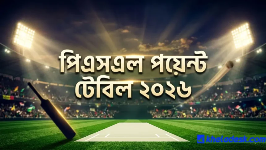 পিএসএল পয়েন্ট টেবিল ২০২৬