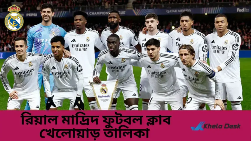 রিয়াল মাদ্রিদ ফুটবল ক্লাব খেলোয়াড় তালিকা ২০২৬