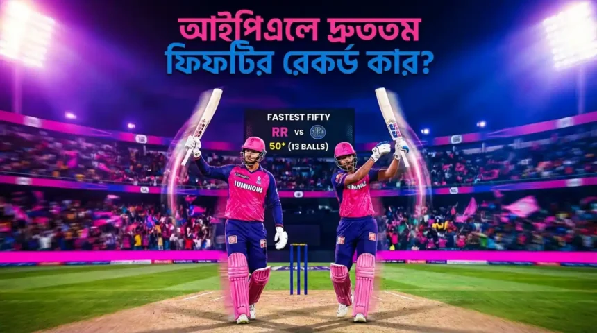 আইপিএলে দ্রুততম হাফ সেঞ্চুরি