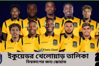 ইকুয়েডর খেলোয়াড় তালিকা ২০২৬ বিশ্বকাপের জন্য স্কোয়াড