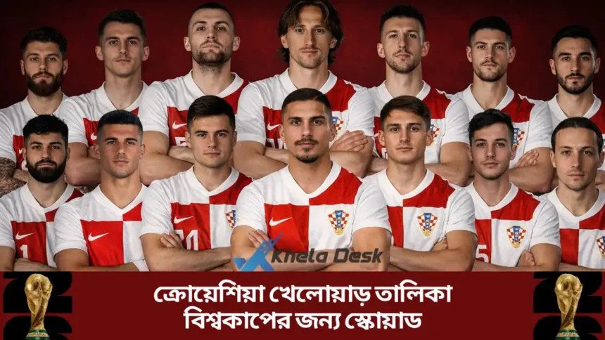 ক্রোয়েশিয়া খেলোয়াড় তালিকা ২০২৬ বিশ্বকাপের জন্য স্কোয়াড