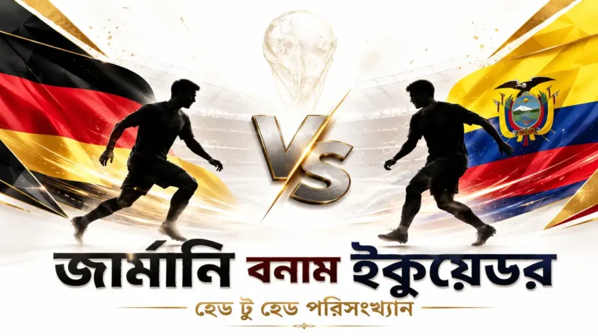 জার্মানি বনাম ইকুয়েডর হেড টু হেড পরিসংখ্যান