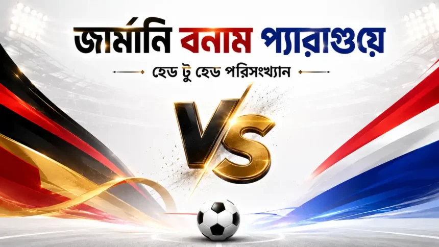 জার্মানি বনাম প্যারাগুয়ে হেড টু হেড পরিসংখ্যান