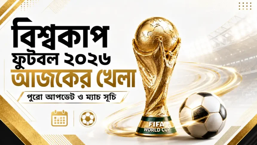 বিশ্বকাপ ফুটবল ২০২৬ আজকের খেলা পুরো আপডেট ও ম্যাচ সূচি