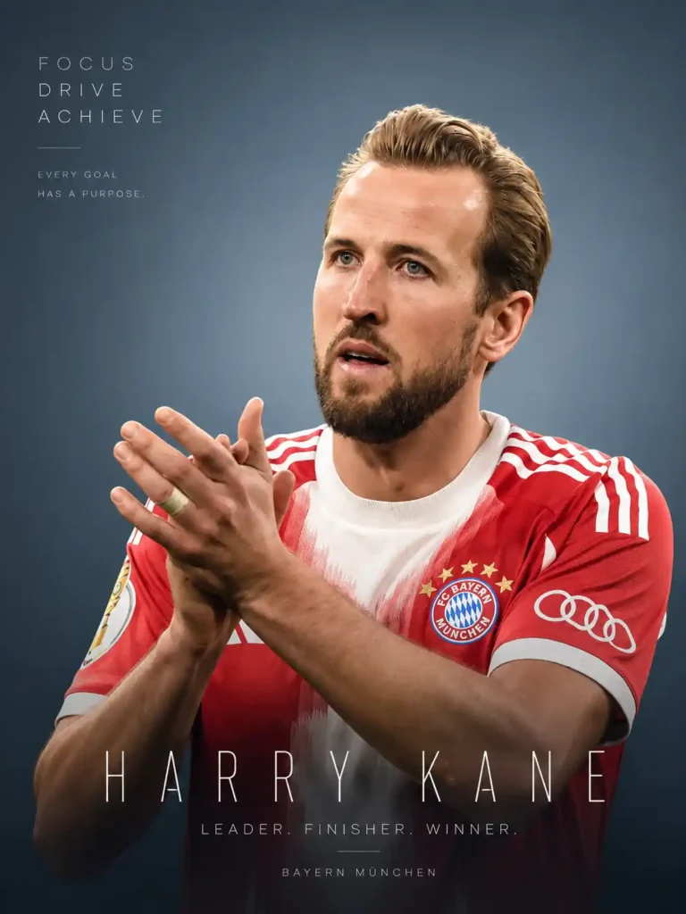 Harry Kane playing for Bayern Munich