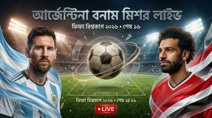 আর্জেন্টিনা বনাম মিশর লাইভ