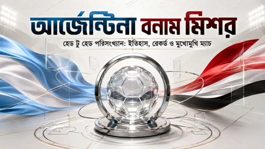 আর্জেন্টিনা বনাম মিশর হেড টু হেড পরিসংখ্যান ইতিহাস, রেকর্ড ও মুখোমুখি ম্যাচ