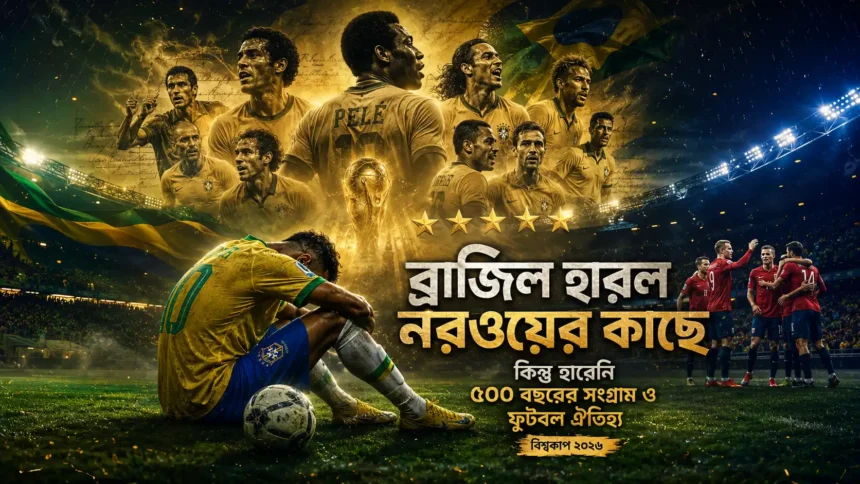 ব্রাজিল হারল নরওয়ের কাছে, কিন্তু হারেনি ৫০০ বছরের সংগ্রাম ও ফুটবল ঐতিহ্য