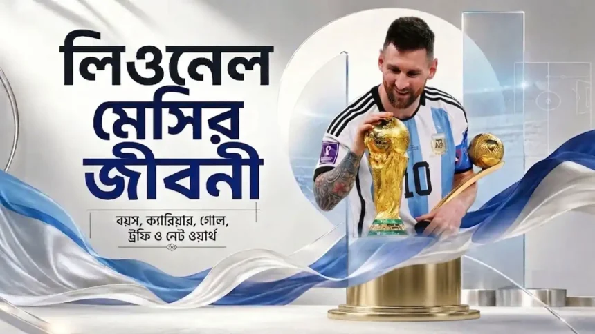 লিওনেল মেসির জীবনী বয়স, ক্যারিয়ার, গোল, ট্রফি ও নেট ওয়ার্থ